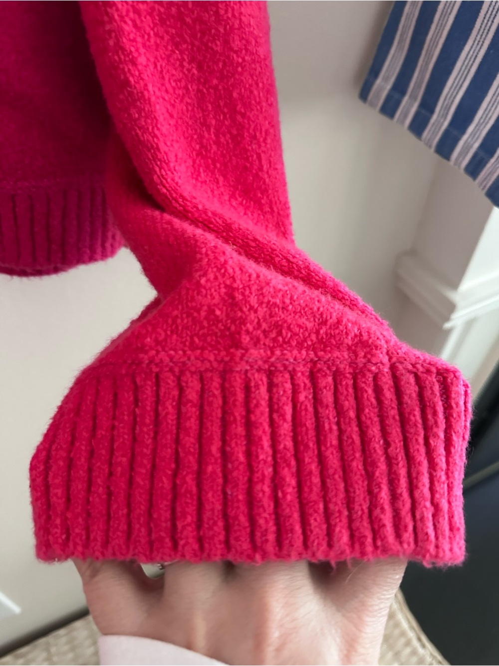 Lululemon Brushed Cotton Merino Blend Crewneck Sonic Pink! - Picture 7 of 15